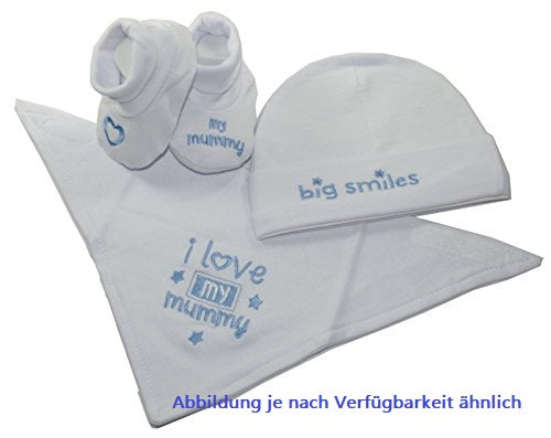 Windeltorte Kinderwagen + 3 tlg. Babyset blau