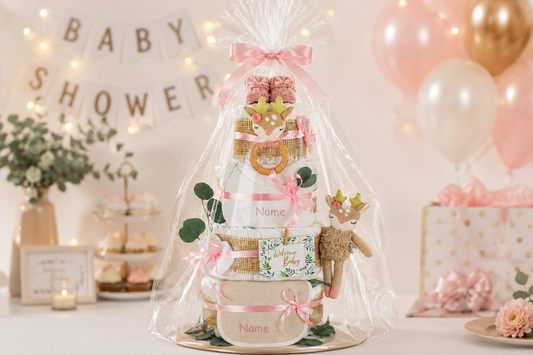 Personalisierbare Windeltorte REH ELLA Rosa