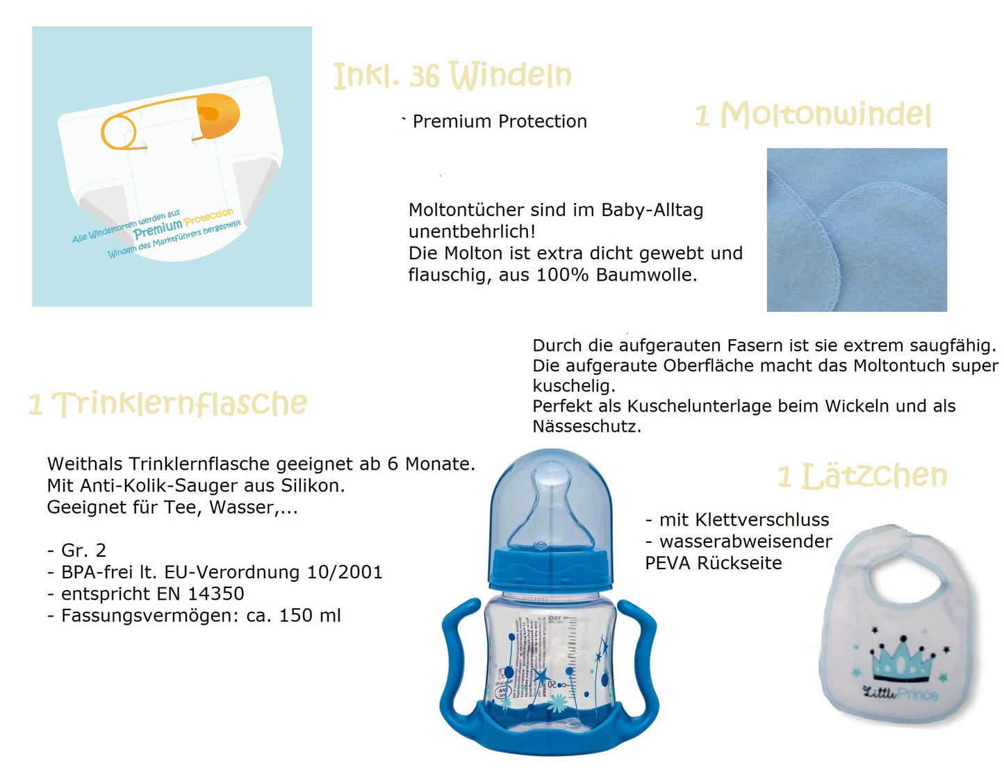 Windeltorte Windeldreirad CRUISER blau