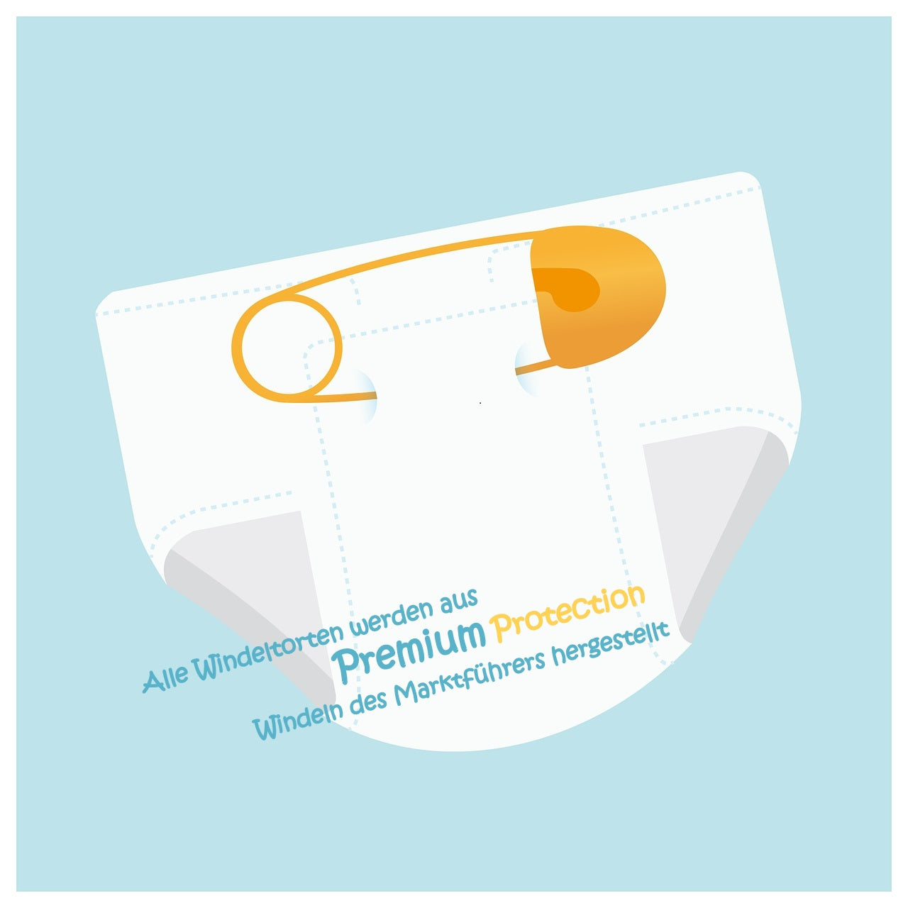 Windeltorte Windeldreirad CRUISER blau