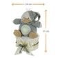 Windeltorte neutral | Baby Kuscheltier Ente mit LED-Nachtlicht 35cm