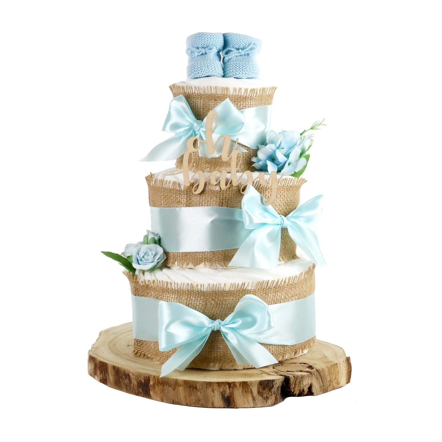 Große Windeltorte Alles Jute blue