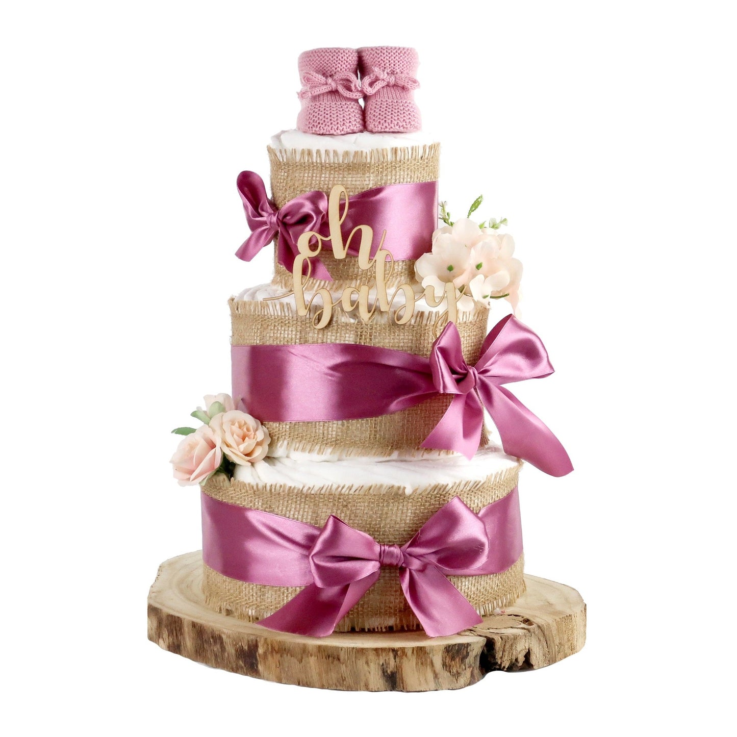 Große Windeltorte Alles Jute plum