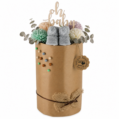 Eco Friendly Windeltorte Grey – Geschenk zur Geburt