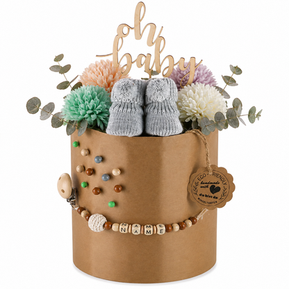 Eco Friendly Windeltorte Grey – Geschenk zur Geburt
