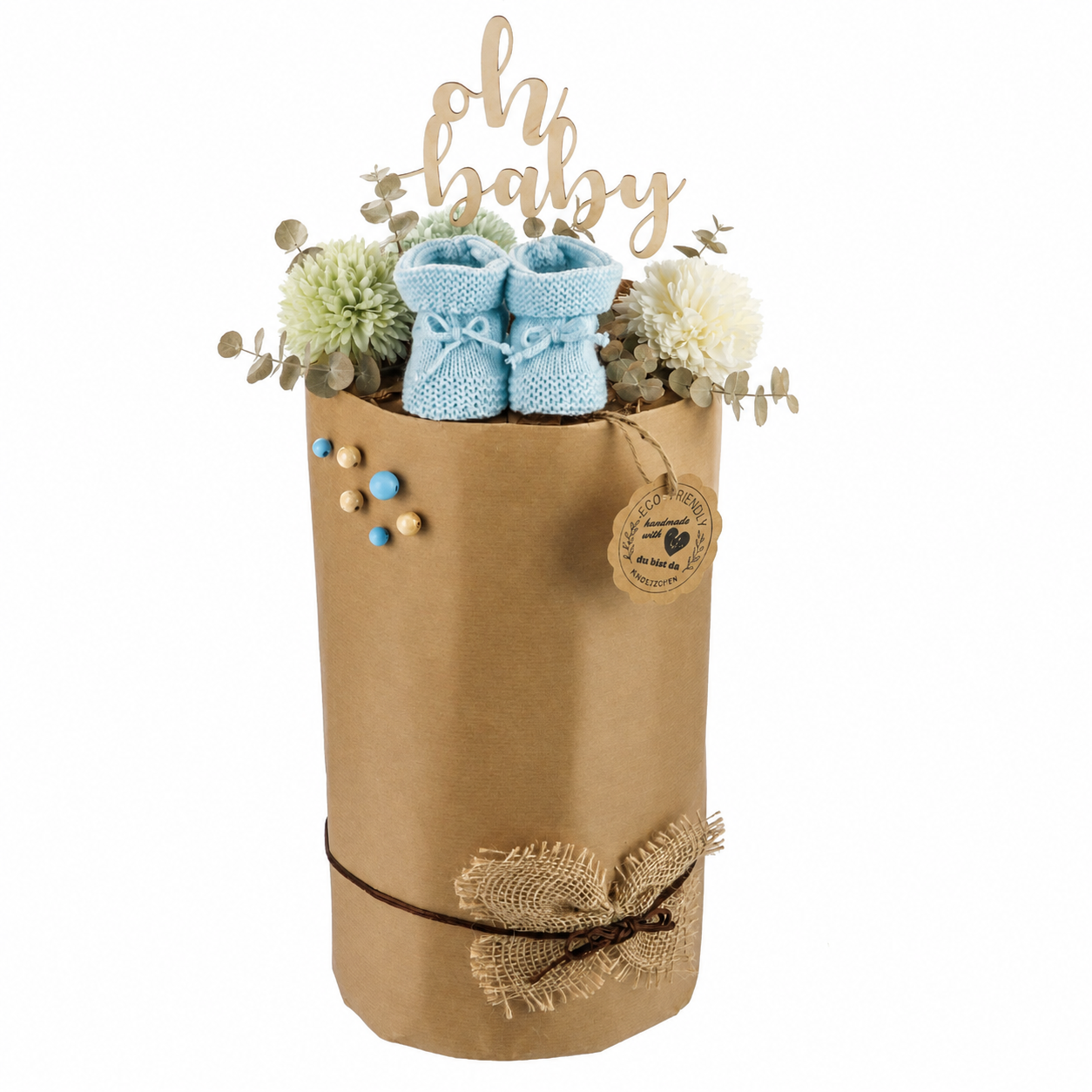 Eco Friendly Windeltorte Blue – Geschenk zur Geburt