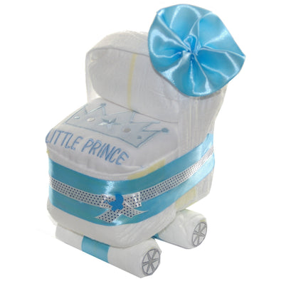 Windeltorte Windelwagen blau