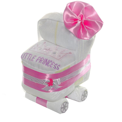 Windeltorte Kleiner Windelwagen rosa