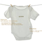 Baby Body bedruckt | mit Namen oder Wunschtext, 100% Baumwolle | Personalisiert
