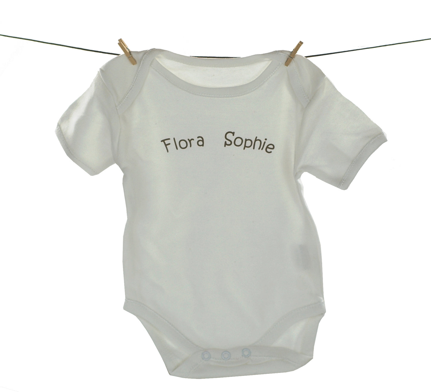 Baby Body bedruckt | mit Namen oder Wunschtext, 100% Baumwolle | Personalisiert