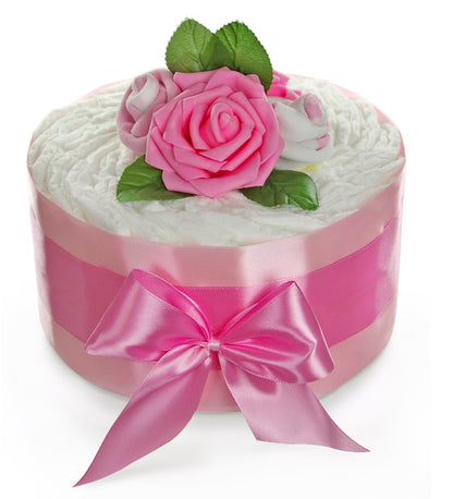 Windeltorte Rosenblüte | rosa