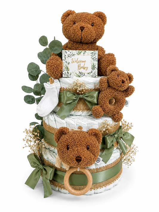 Windeltorte Teddybär Mika