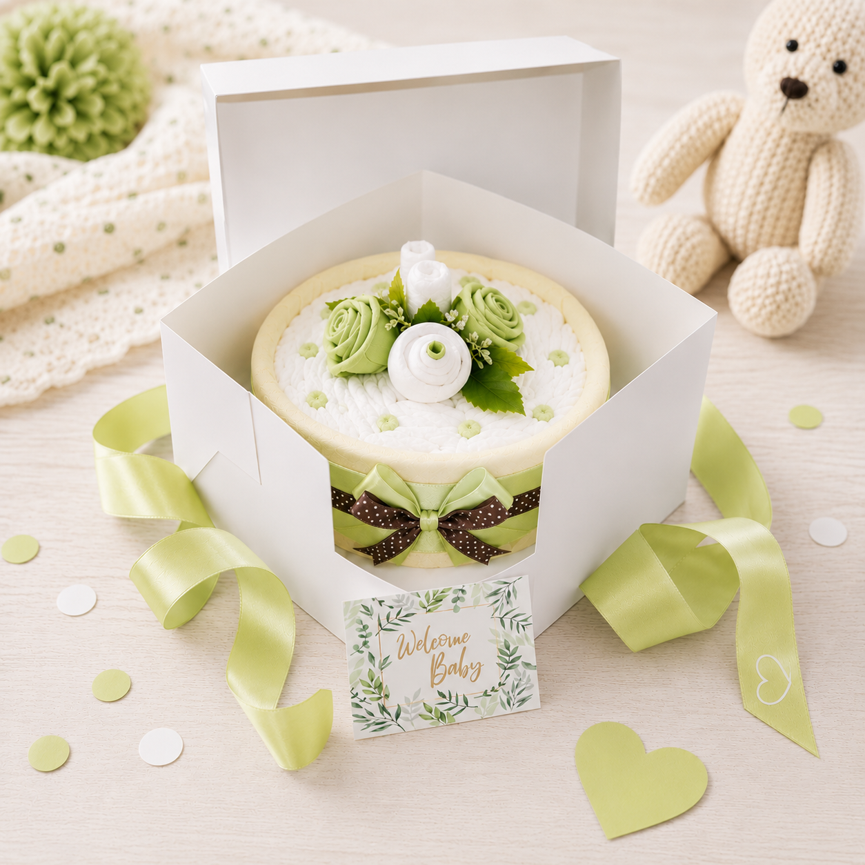 Windeltorte Cakebox neutral