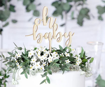 oh baby Holz Caketopper 2