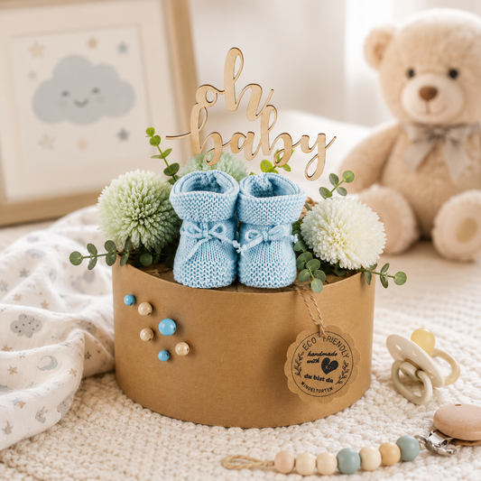 Eco Friendly Windeltorte Blue – Geschenk zur Geburt