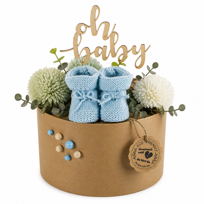 Eco Friendly Windeltorte Blue – Geschenk zur Geburt