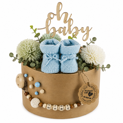 Eco Friendly Windeltorte Blue – Geschenk zur Geburt