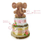 Große Windeltorte 2-stöckig | LITTLE PEANUT rosa | personalisierbar