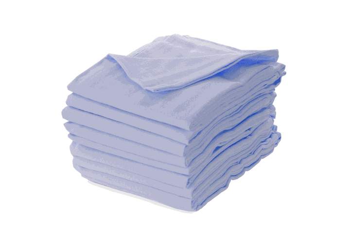 Blaues Moltontuch aus 100 % Baumwolle, 70 × 80 cm, weich und saugstark für den Baby-Alltag