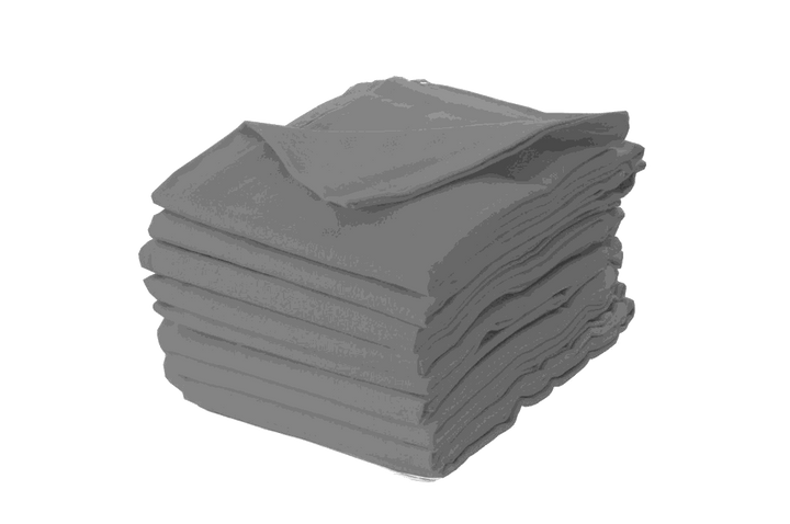 Graues Moltontuch aus 100 % Baumwolle, 70 × 80 cm – vielseitiges Baby-Zubehör als Spucktuch und Wickelunterlage