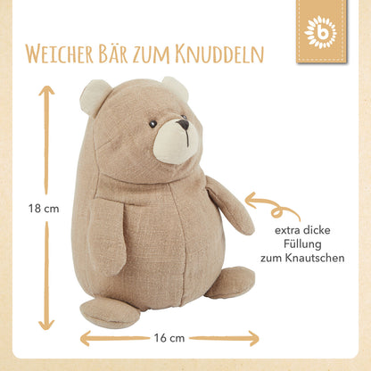 Windeltorte neutral | Kuschelbär aus 100% Leinen