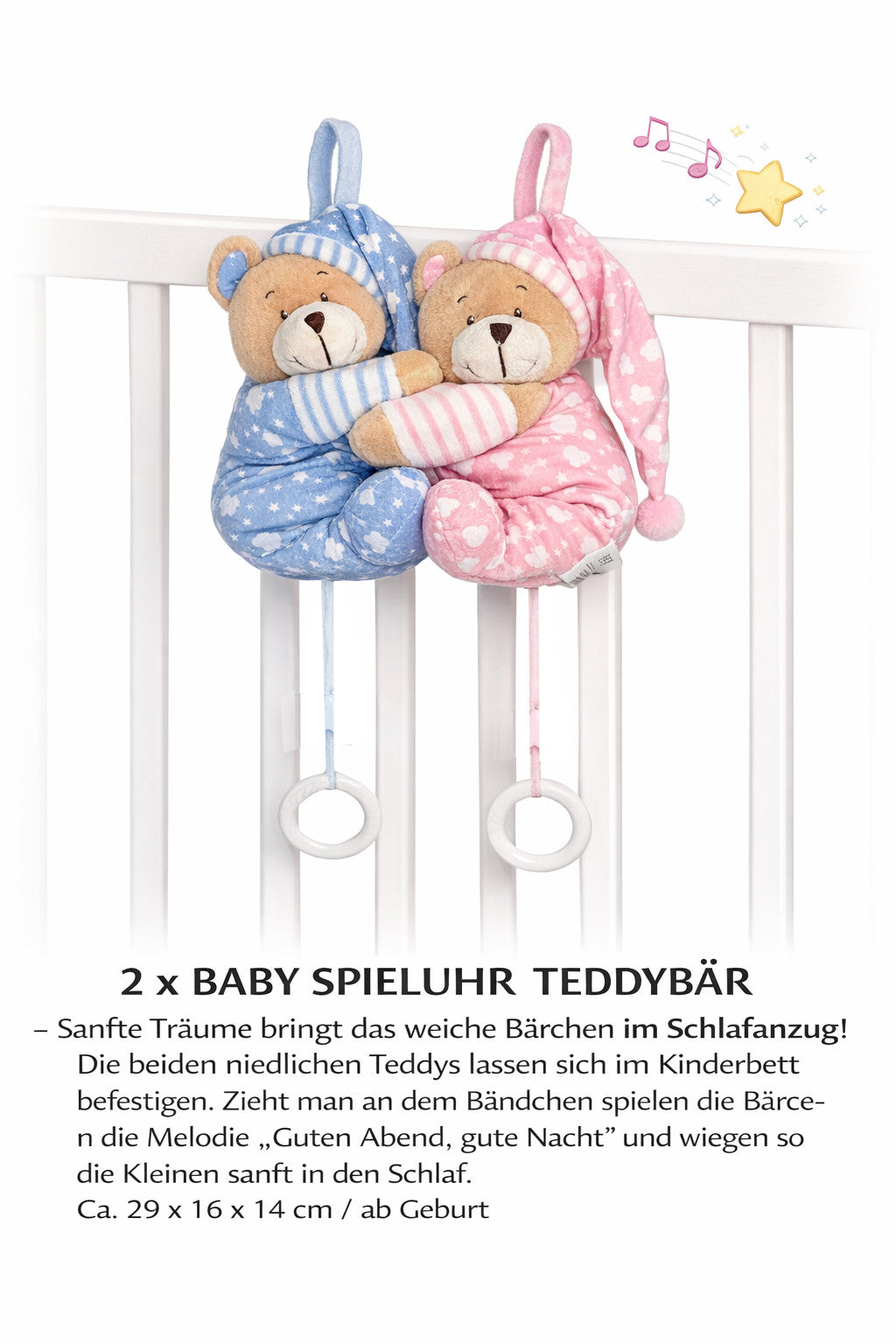 Windeltorte Zwillinge Bärenbrüder blau/blau