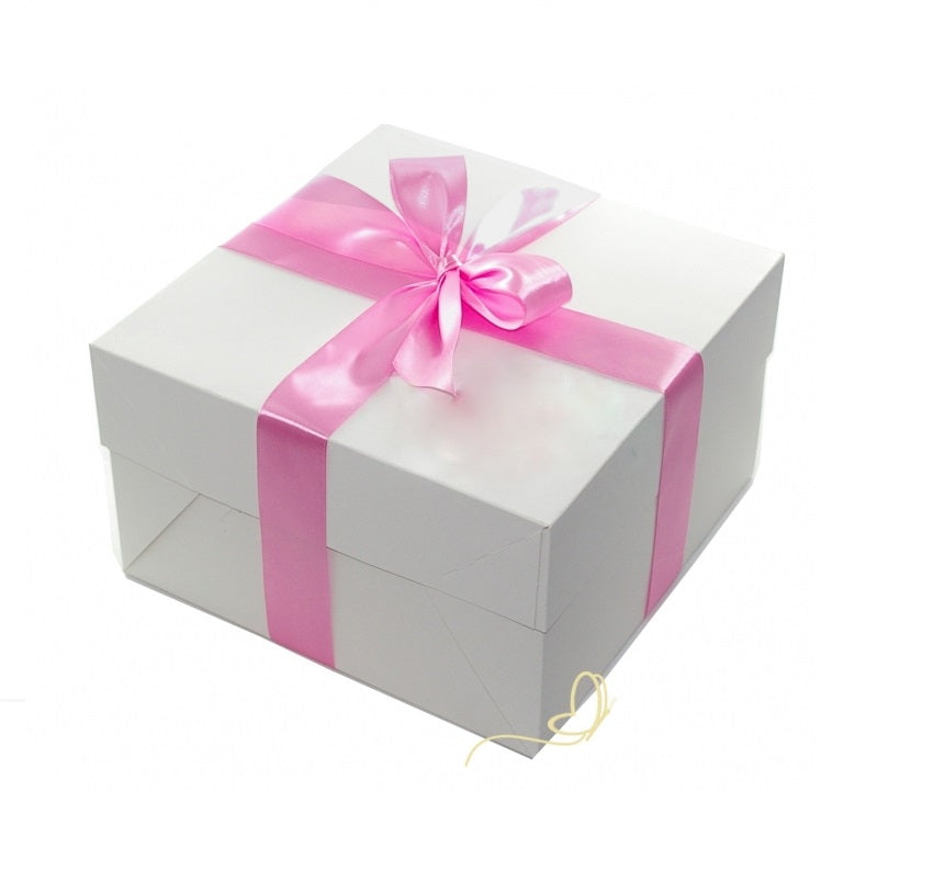 Windeltorte CAKEBOX | Geschenk zur Geburt und Babyparty rosa