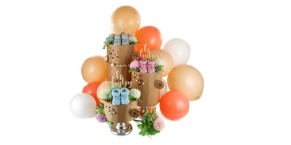 Eco Friendly Windeltorte Berry – Geschenk zur Geburt Mädchen